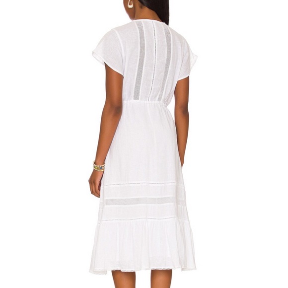 Rails  Kiki Midi Dress in White Lace Detail - Picture 2 of 16